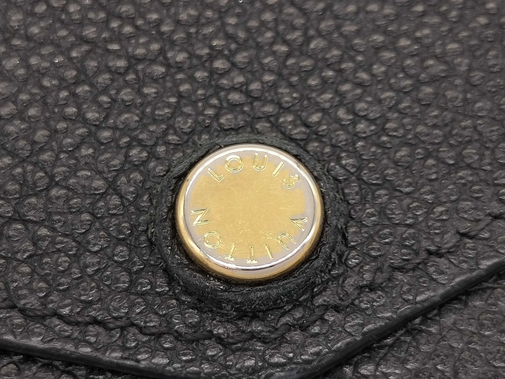 LOUIS VUITTON SP 1195 Monogram Empreinte Long Wallet in Black