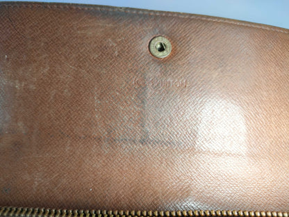 LOUIS VUITTON Monogram Long Wallet with Zipper