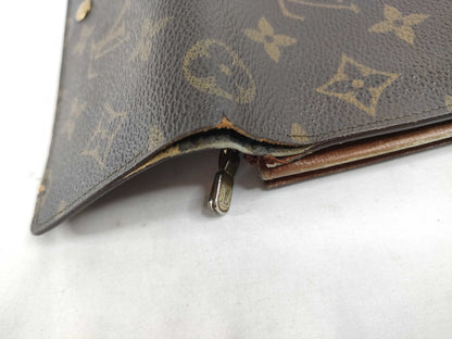 LOUIS VUITTON Monogram Long Wallet with Zipper