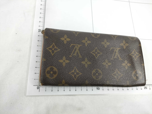 LOUIS VUITTON Monogram Long Wallet with Zipper