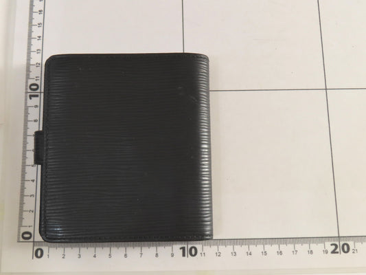LOUIS VUITTON Epi Leather Wallet Black