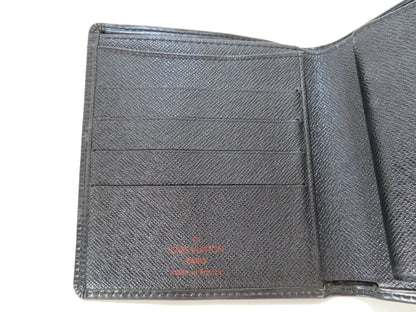 LOUIS VUITTON Epi Leather Wallet Black