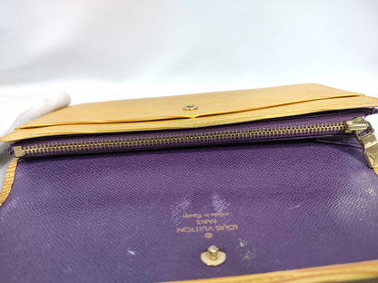 LOUIS VUITTON Epi Long Wallet Yellow