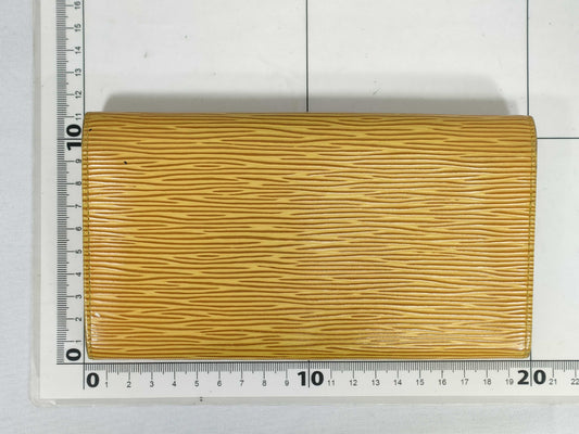 LOUIS VUITTON Epi Long Wallet Yellow