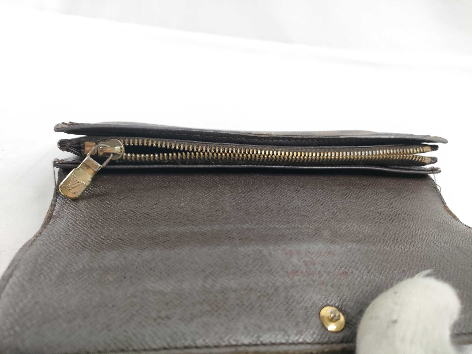 LOUIS VUITTON [Serial Number] CT1132 Damier Louis Vuitton Long Wallet Damier Zipper Wallet