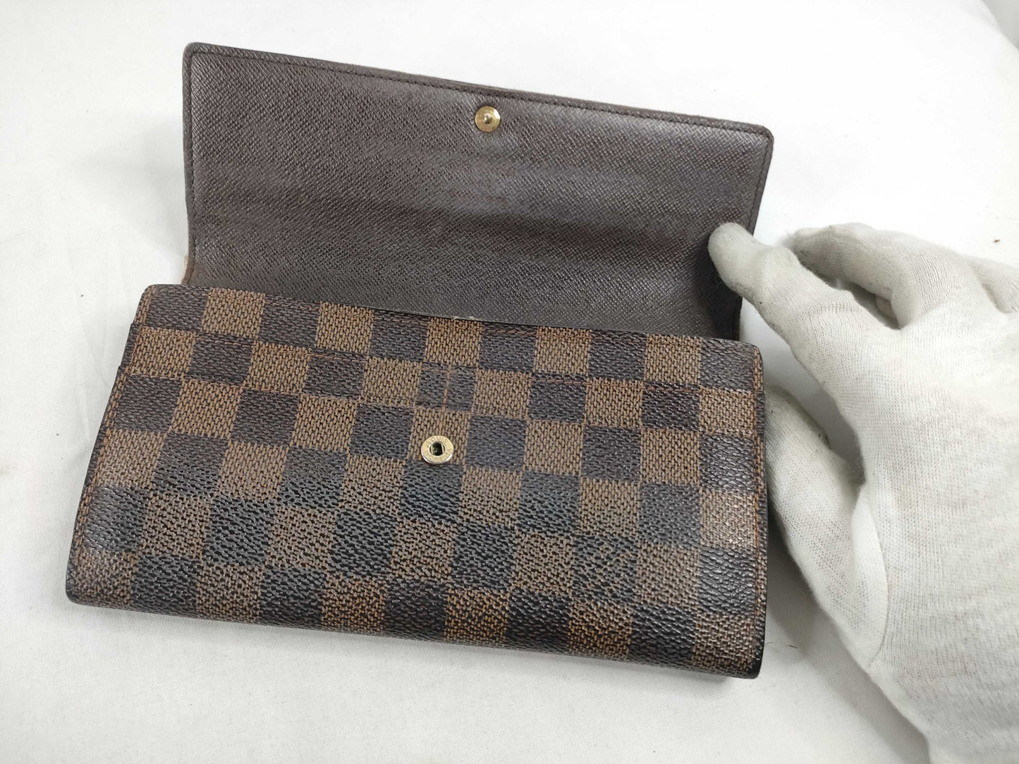 LOUIS VUITTON [Serial Number] CT1132 Damier Louis Vuitton Long Wallet Damier Zipper Wallet
