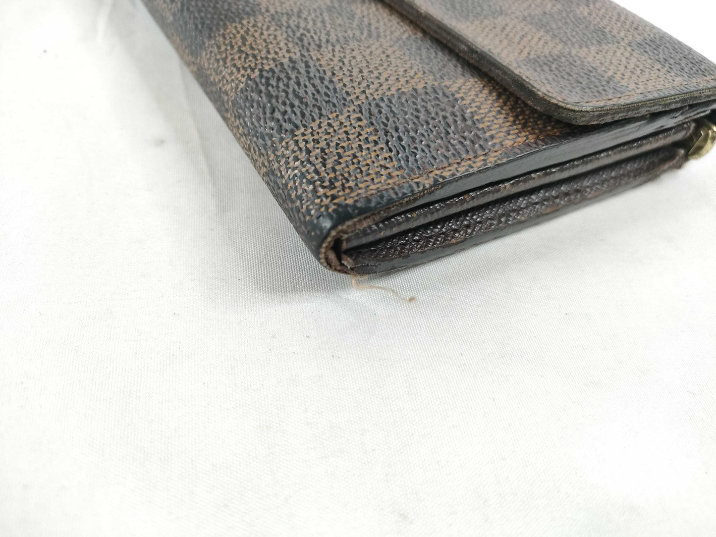 LOUIS VUITTON [Serial Number] CT1132 Damier Louis Vuitton Long Wallet Damier Zipper Wallet