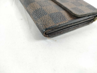 LOUIS VUITTON [Serial Number] CT1132 Damier Louis Vuitton Long Wallet Damier Zipper Wallet