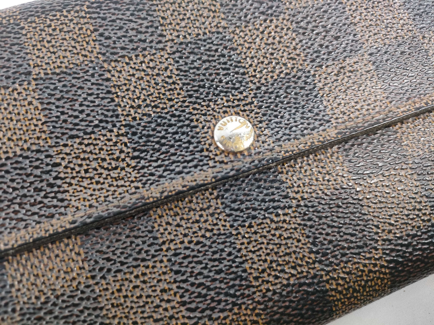 LOUIS VUITTON [Serial Number] CT1132 Damier Louis Vuitton Long Wallet Damier Zipper Wallet
