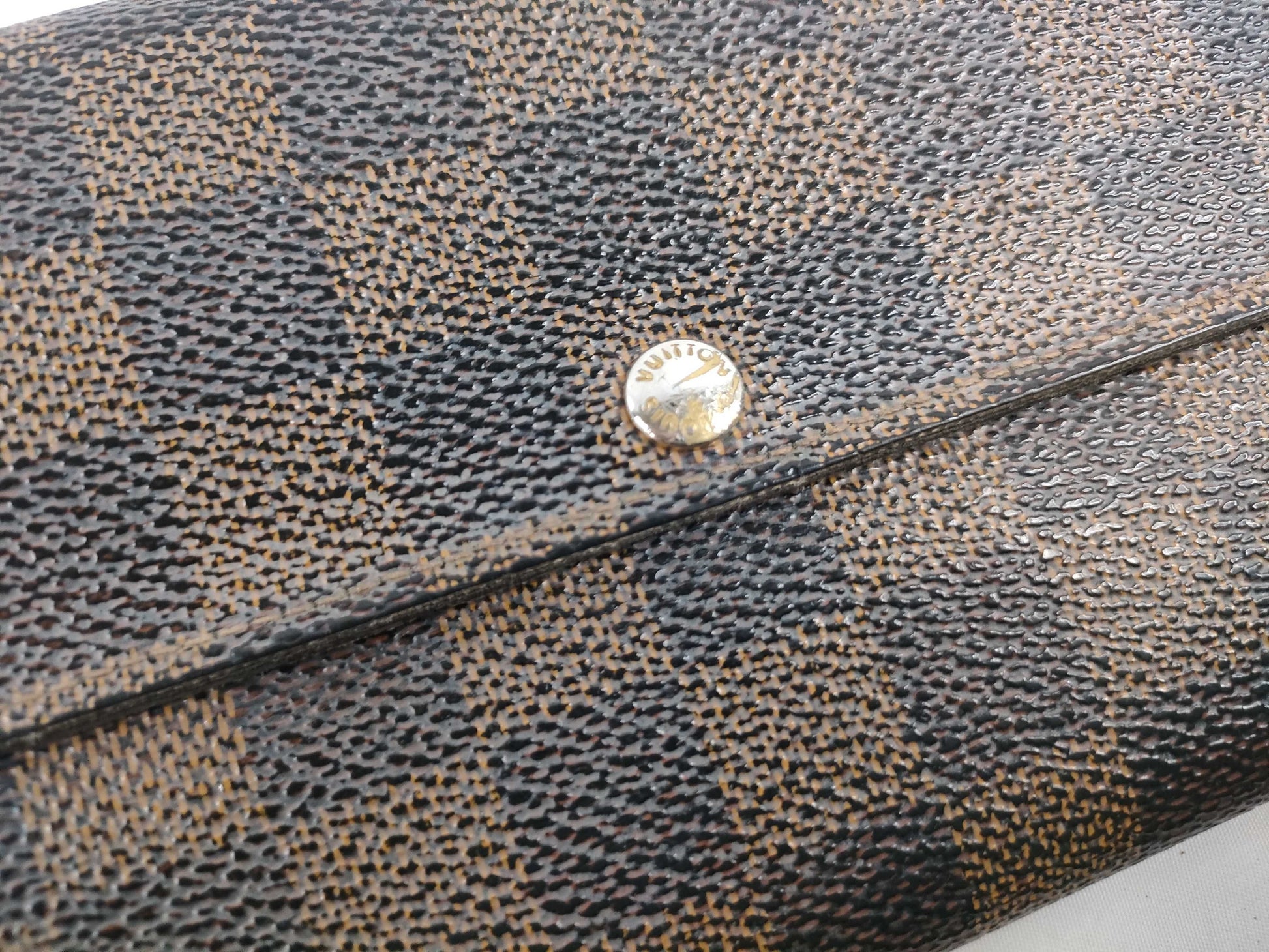 LOUIS VUITTON [Serial Number] CT1132 Damier Louis Vuitton Long Wallet Damier Zipper Wallet