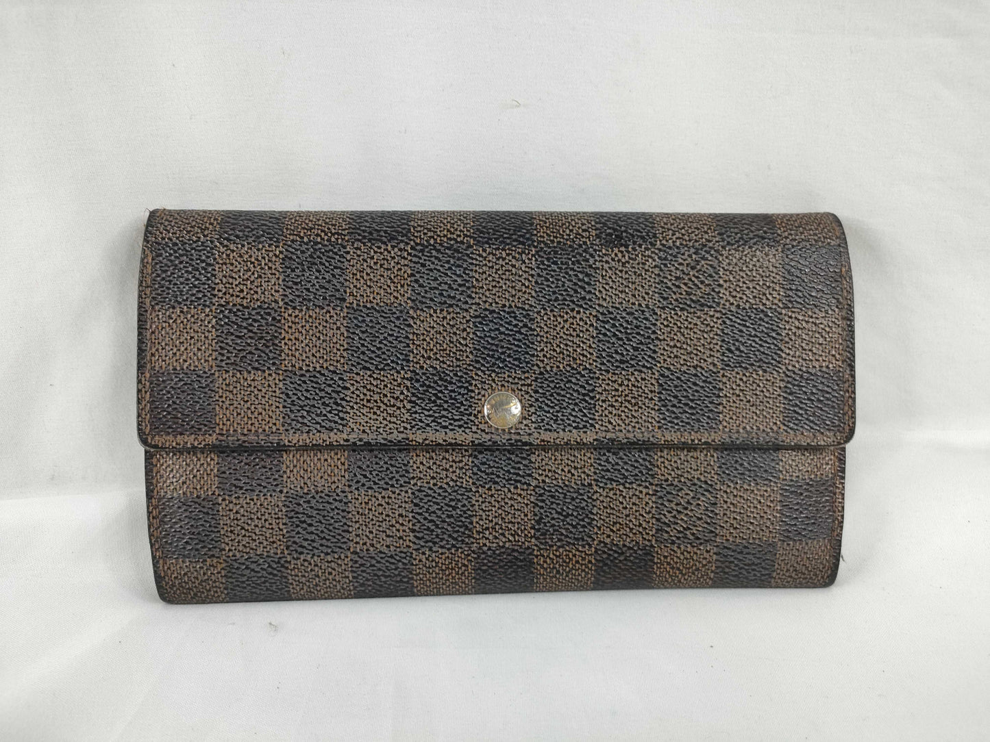 LOUIS VUITTON [Serial Number] CT1132 Damier Louis Vuitton Long Wallet Damier Zipper Wallet