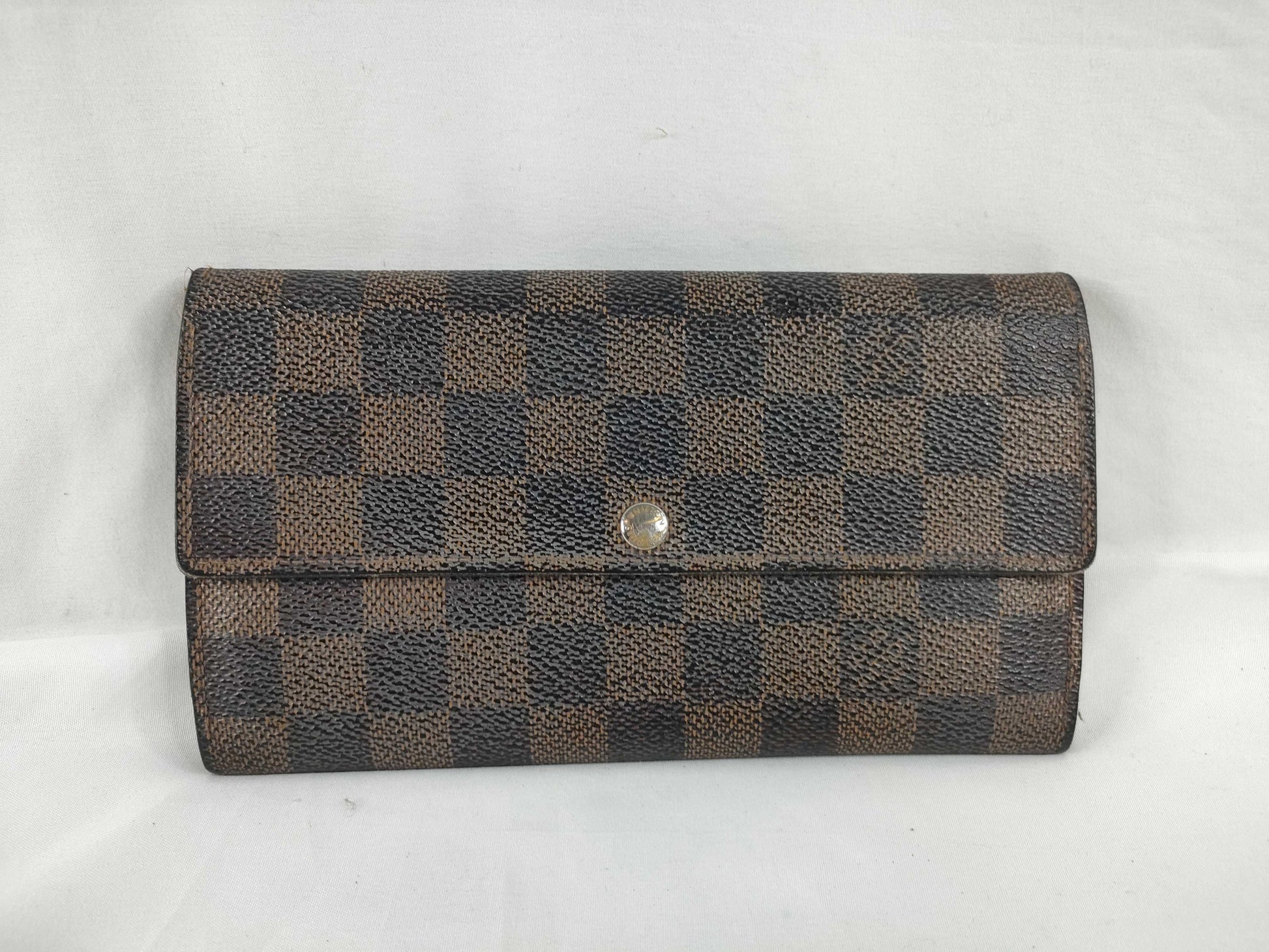 LOUIS VUITTON [Serial Number] CT1132 Damier Louis Vuitton Long Wallet Damier Zipper Wallet