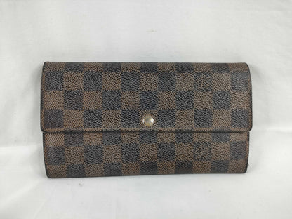 LOUIS VUITTON [Serial Number] CT1132 Damier Louis Vuitton Long Wallet Damier Zipper Wallet