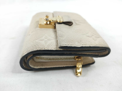 LOUIS VUITTON [Serial Number] Unidentified Monogram Empreinte Wallet, Beige