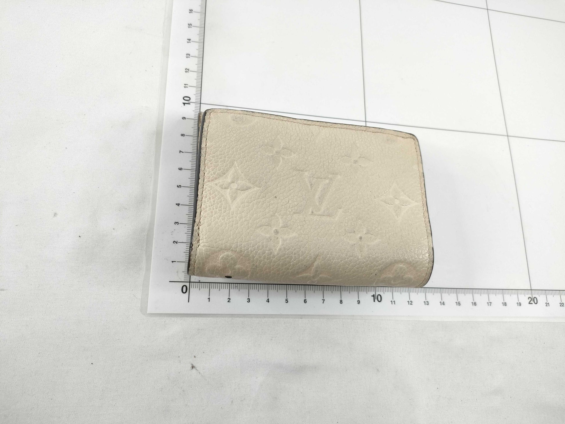 LOUIS VUITTON [Serial Number] Unidentified Monogram Empreinte Wallet, Beige