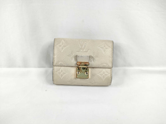 LOUIS VUITTON [Serial Number] Unidentified Monogram Empreinte Wallet, Beige