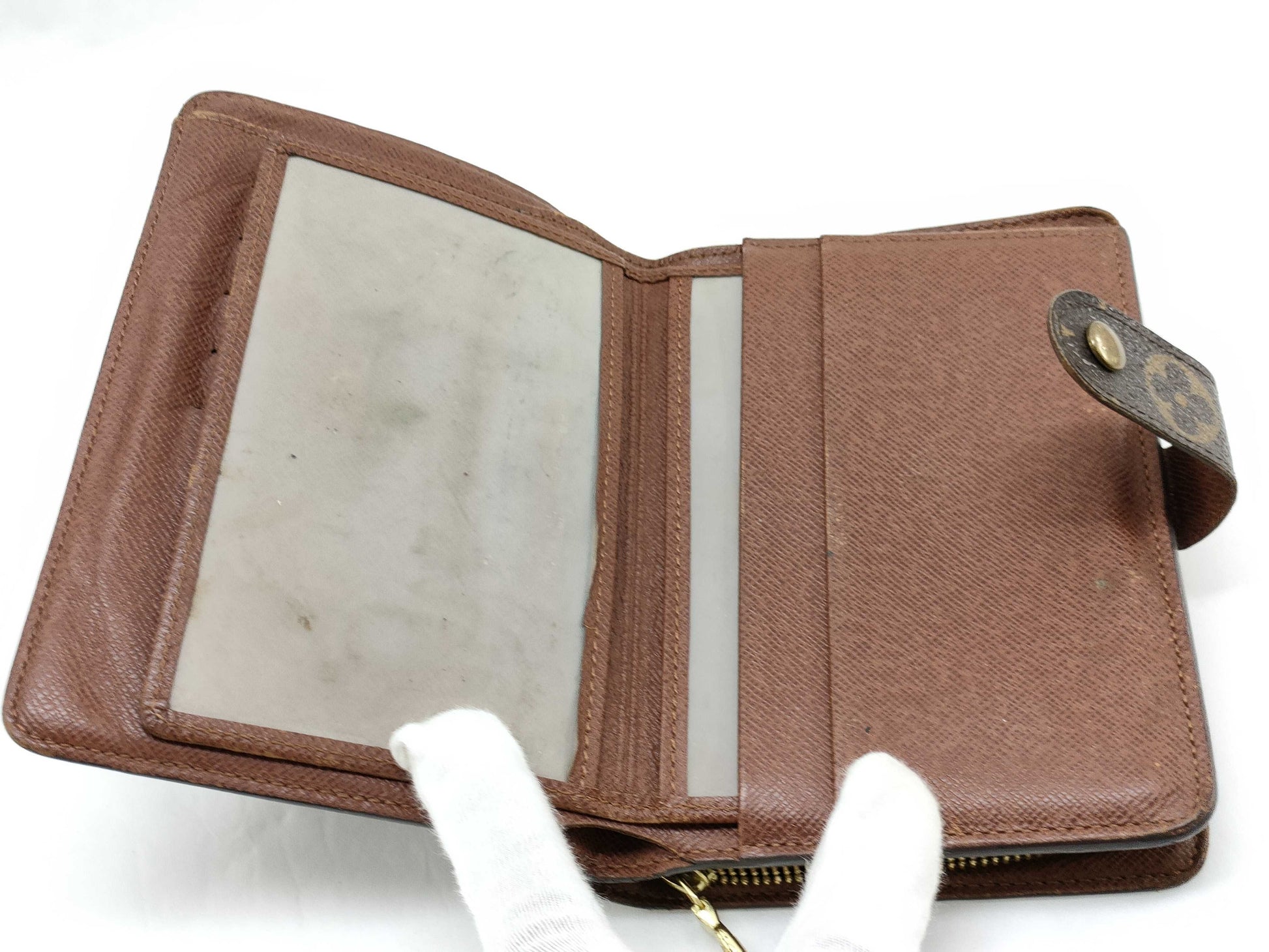 LOUIS VUITTON Monogram Papier Zip Wallet