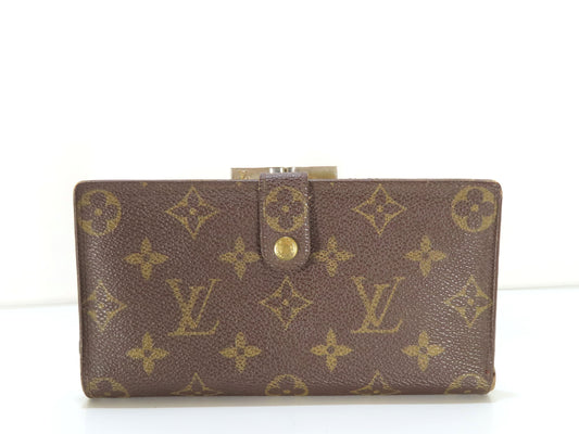 LOUIS VUITTON SD0080 Monogram Louis Vuitton Wallet Monogram Long Wallet with Zipper