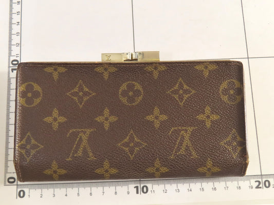LOUIS VUITTON SD0080 Monogram Louis Vuitton Wallet Monogram Long Wallet with Zipper