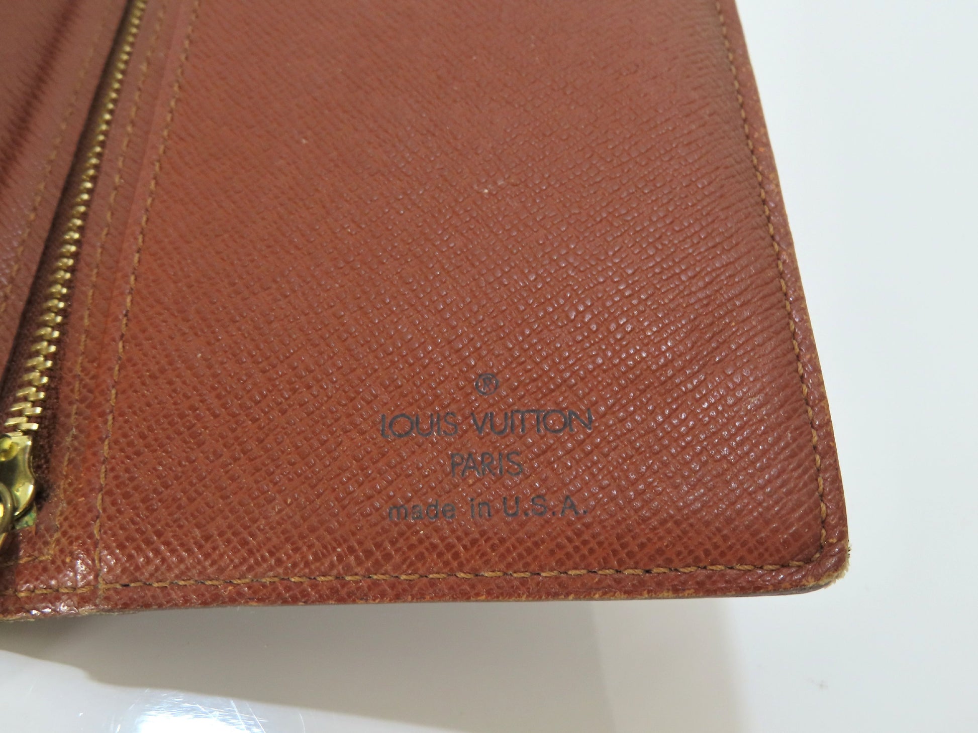 LOUIS VUITTON SD0080 Monogram Louis Vuitton Wallet Monogram Long Wallet with Zipper