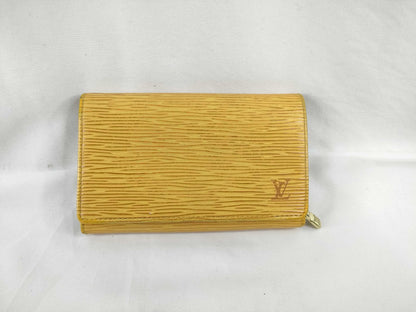 LOUIS VUITTON [Serial Number] SR0082 Epi Leather Bifold Wallet in Yellow