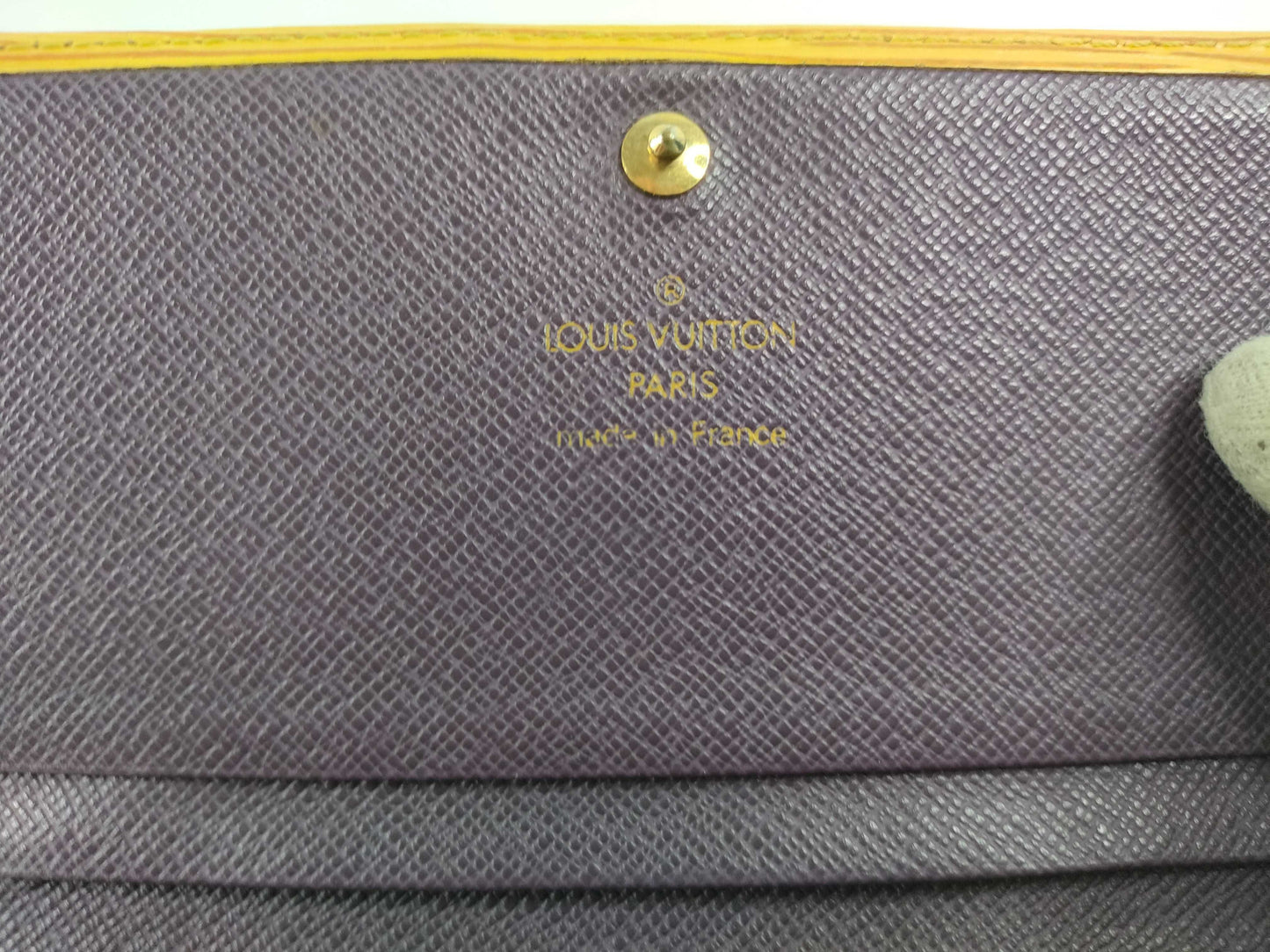 LOUIS VUITTON [Serial Number] SR0082 Epi Leather Bifold Wallet in Yellow