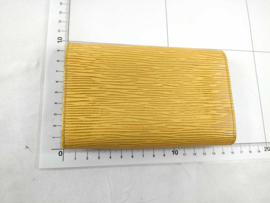 LOUIS VUITTON [Serial Number] SR0082 Epi Leather Bifold Wallet in Yellow