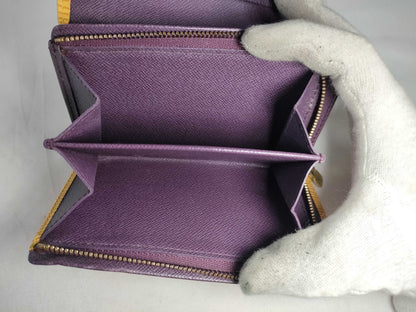 LOUIS VUITTON [Serial Number] SR0082 Epi Leather Bifold Wallet in Yellow