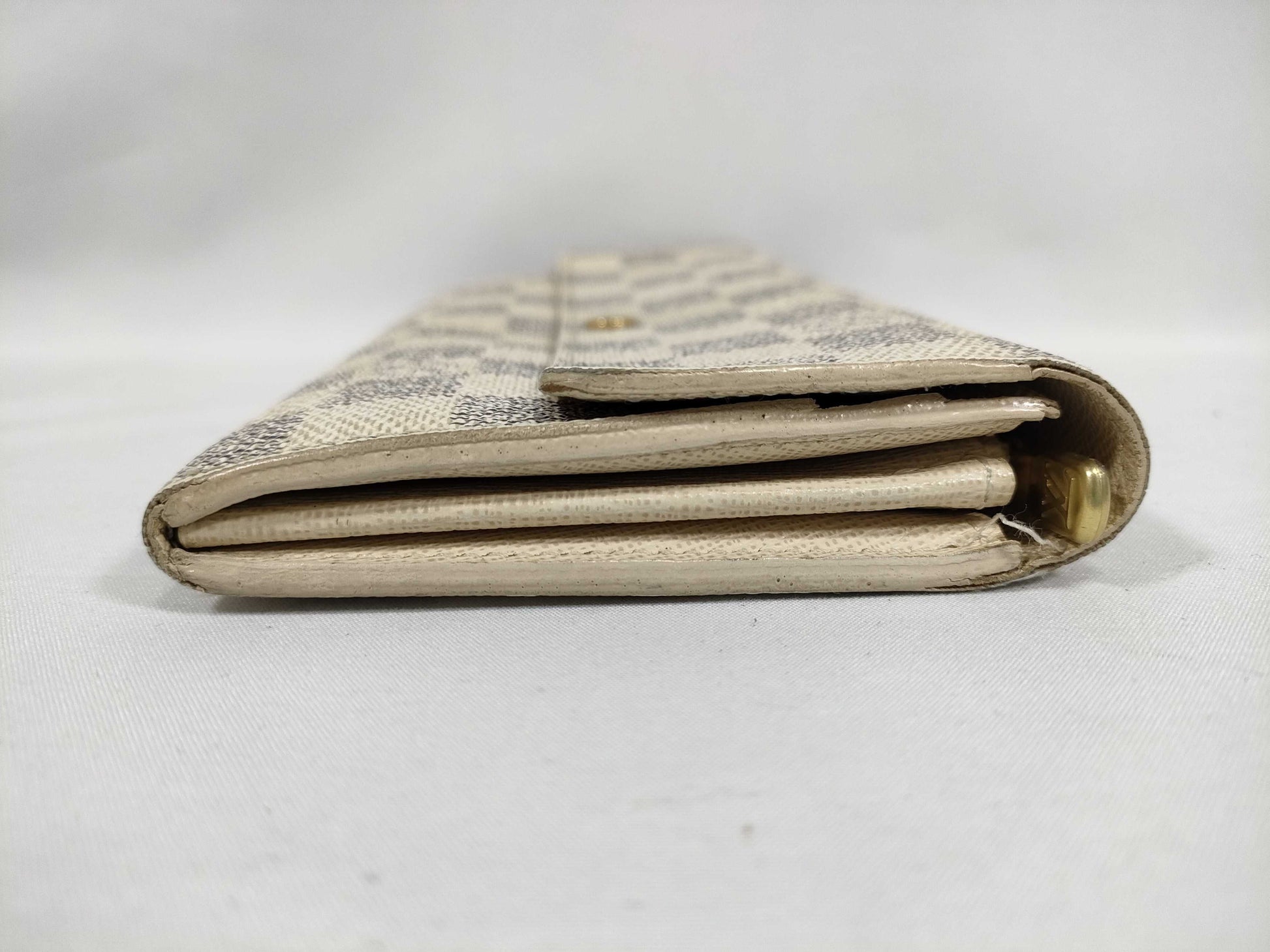 LOUIS VUITTON Damier Azur Louis Vuitton Wallet Azur Long Wallet