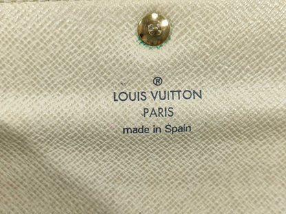 LOUIS VUITTON Damier Azur Louis Vuitton Wallet Azur Long Wallet
