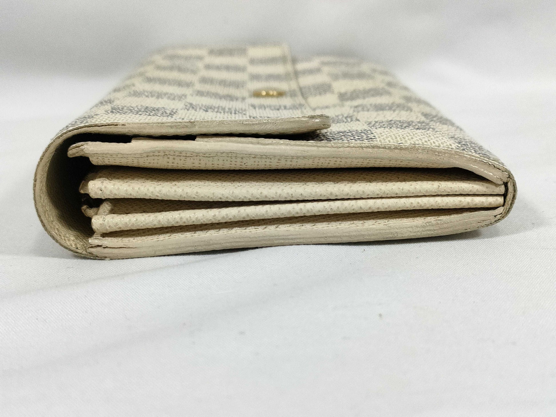 LOUIS VUITTON Damier Azur Louis Vuitton Wallet Azur Long Wallet