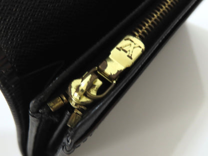 LOUIS VUITTON Epi Leather Bifold Wallet in Black