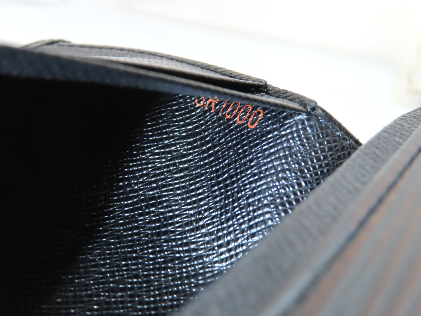 LOUIS VUITTON Epi Leather Bifold Wallet in Black