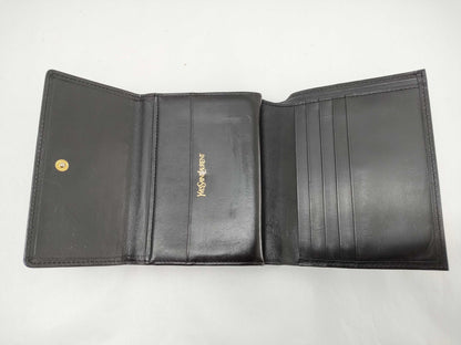 Yves Saint Laurent YSL Bifold Wallet Black Wallet