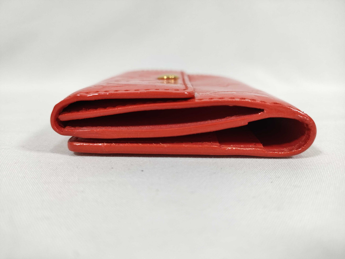 LOUIS VUITTON Vernis Vuitton Wallet Vernis Red Wallet
