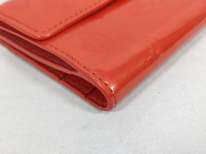 LOUIS VUITTON Vernis Vuitton Wallet Vernis Red Wallet