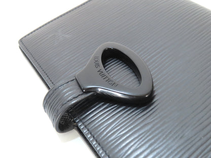 LOUIS VUITTON Epi Black Notebook Cover