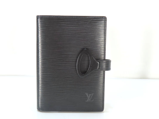 LOUIS VUITTON Epi Black Notebook Cover