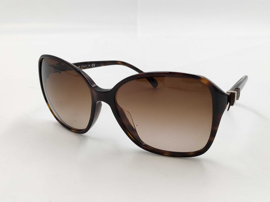  CHANEL Chanel Sunglasses Ribbon Brown Sunglasses Glasses