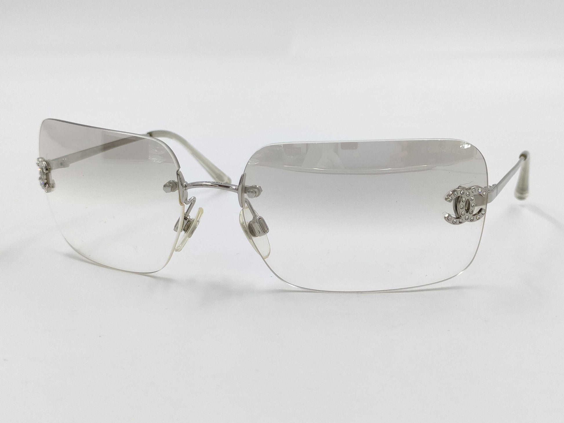  CHANEL Chanel Sunglasses Rhinestone Sunglasses Glasses