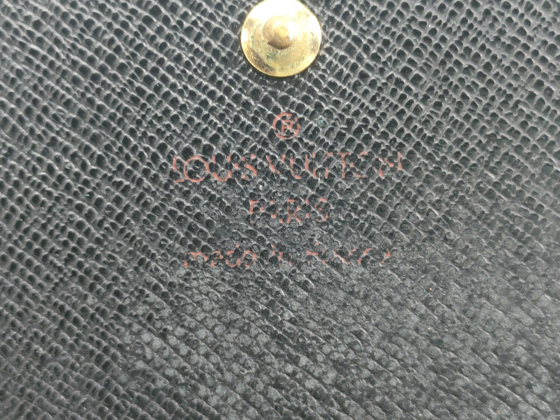LOUIS VUITTON RFID Unverifiable SR1000 Epi Louis Vuitton Epi Long Wallet Black Wallet