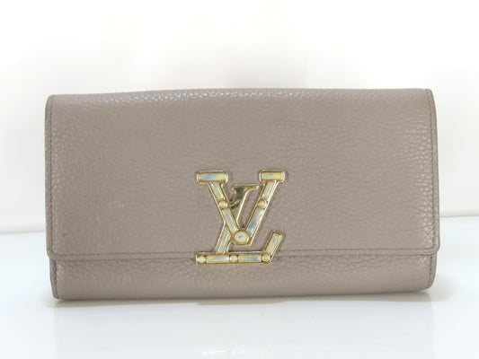 LOUIS VUITTON RFID Verified Louis Vuitton Portefeuille Capucines Wallet