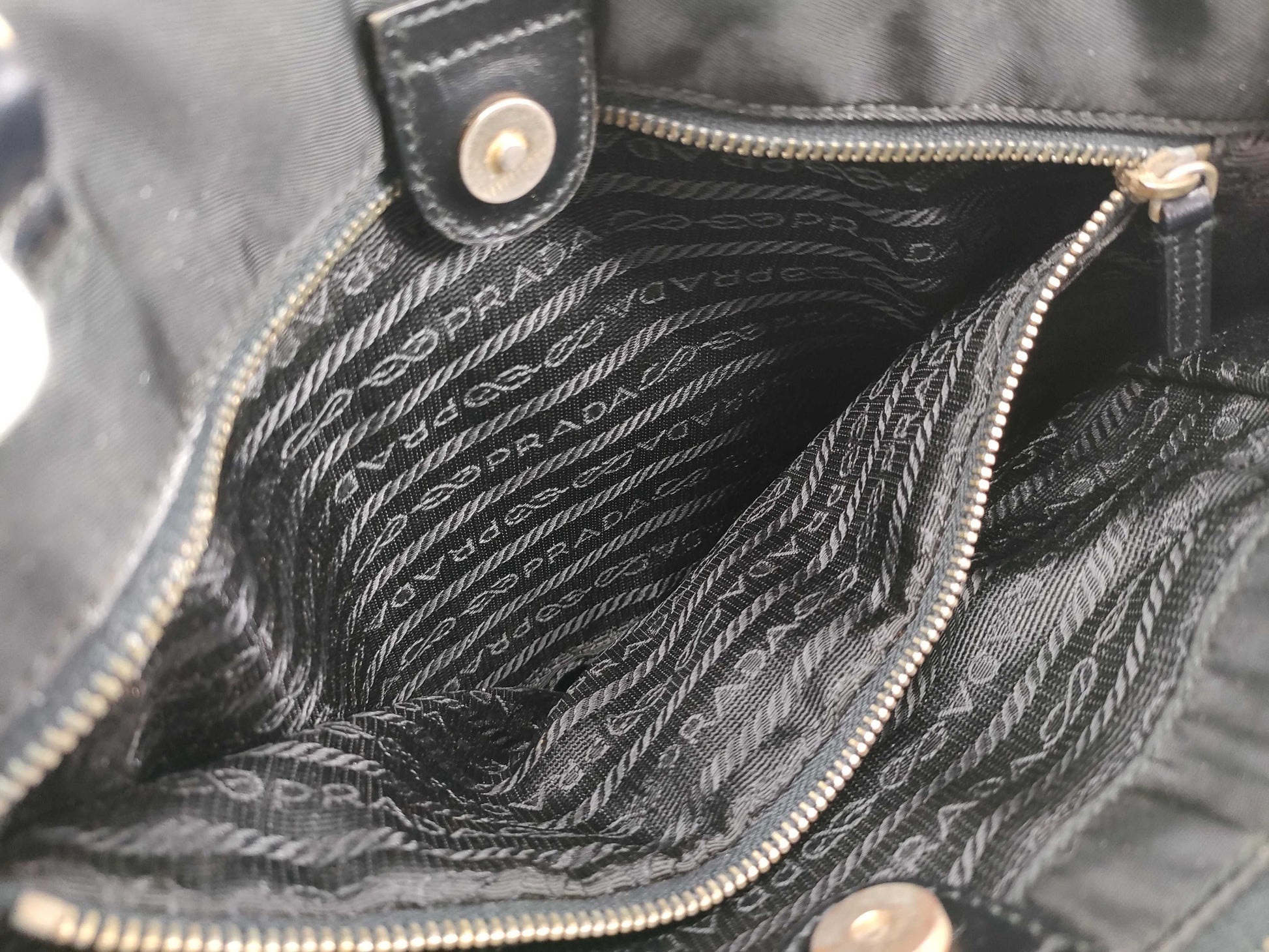 PRADA Nylon Prada Nylon Tote Black Tote Bag