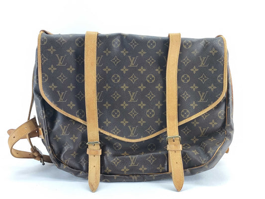LOUIS VUITTON RFID Unverifiable 893FC Monogram Louis Vuitton Saumur 43 Monogram Shoulder Bag