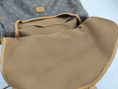 LOUIS VUITTON RFID verification failed. AR0990 Monogram Saumur Shoulder Bag.