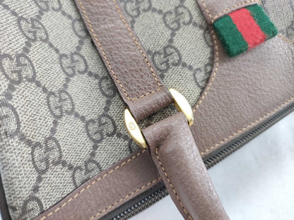 GUCCI GG Supreme Gucci GG Supreme Sherry Handbag Boston Bag