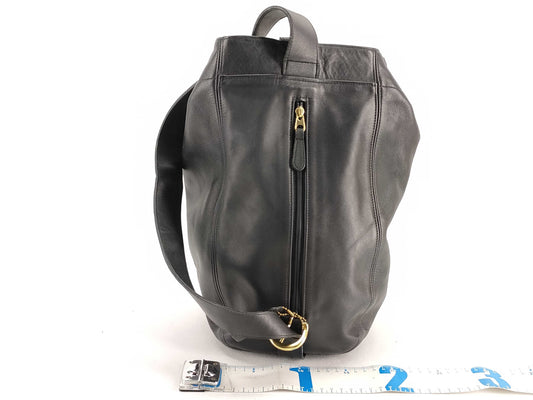 COACH Leather Shoulder Bag Black Shoulder Bag