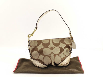 COACH Signature One-Shoulder Shoulder Bag