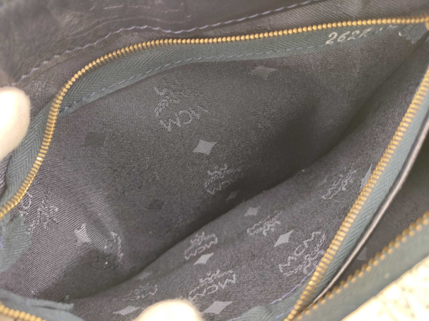 MCM MCM Handbag White Boston Bag