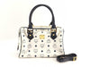 MCM MCM Handbag White Boston Bag